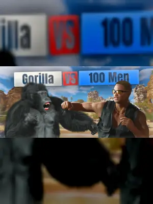 Gorilla Vs 100 Men